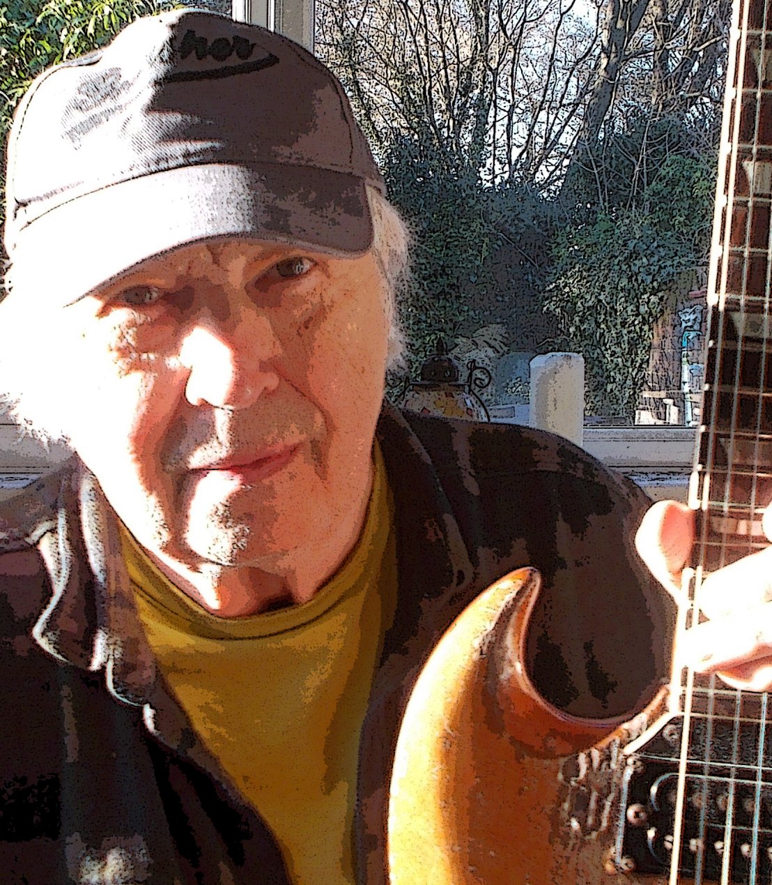British blues guitarist Mick Clarke - Autumn 2023